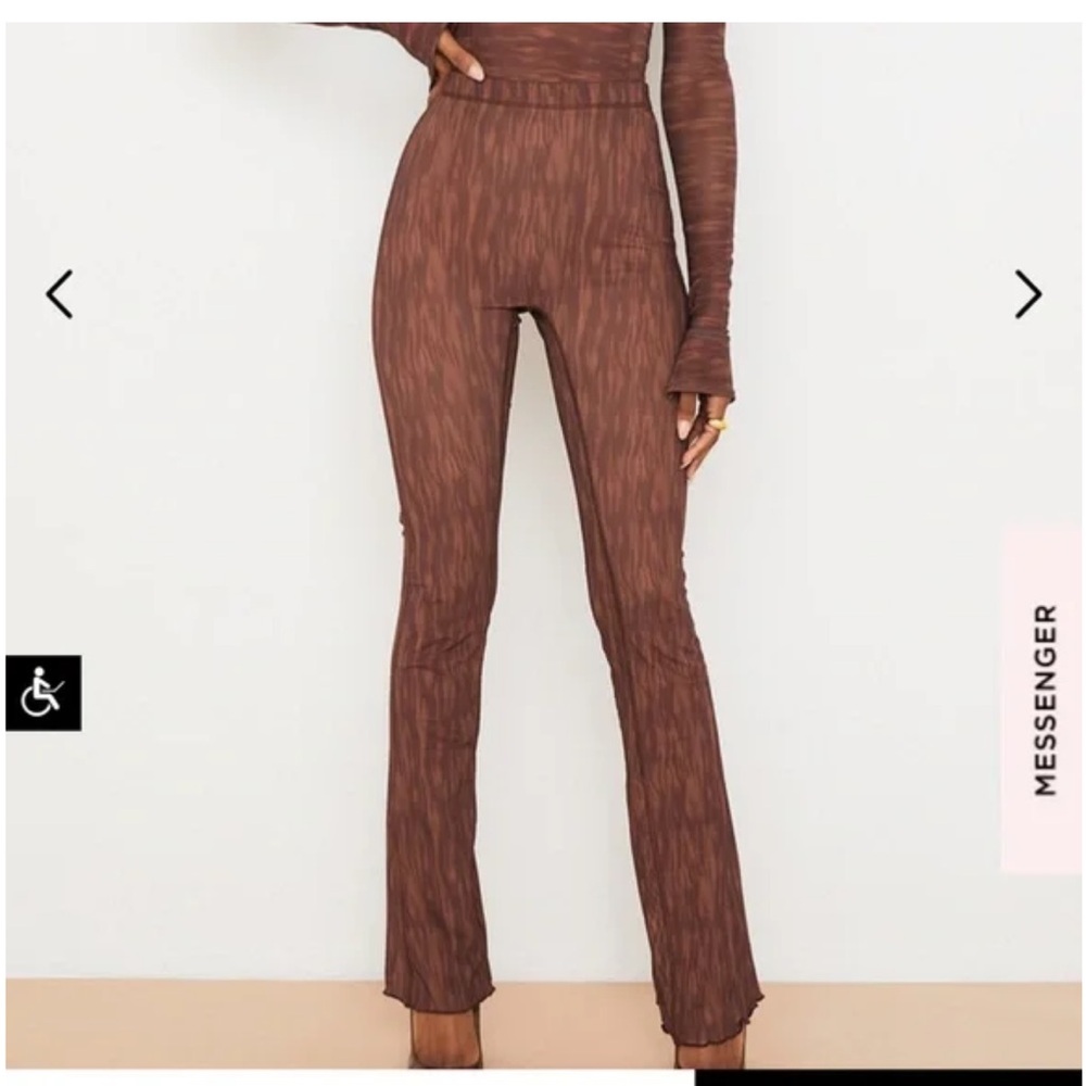 Zara Brown High-Waisted Pants